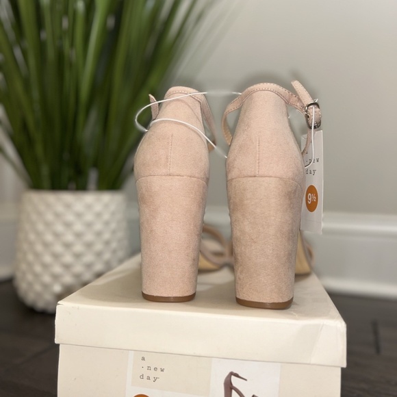 New! Women’s A New Day Ema Block Heel Sandals – Blush Pink – Size 9.5 - Picture 4 of 8